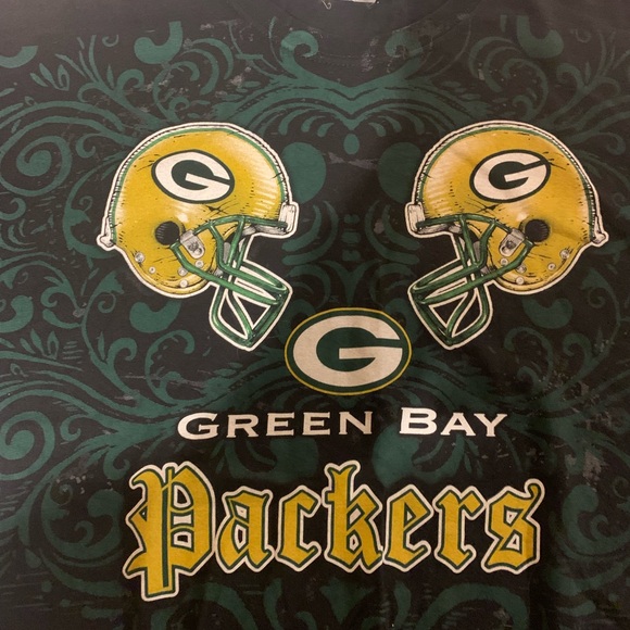 NFL Green Bay Packers Men’s Size XL Logo Print Tee 100% Cotton - Picture 3 of 7
